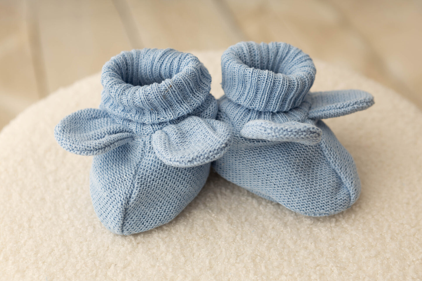 Chaussures Tricotees, Bottines, 0 6 12 Mois, Bebe Garcon Fille, Chaussons Chauds, Naissance Cadeau (Bleu)