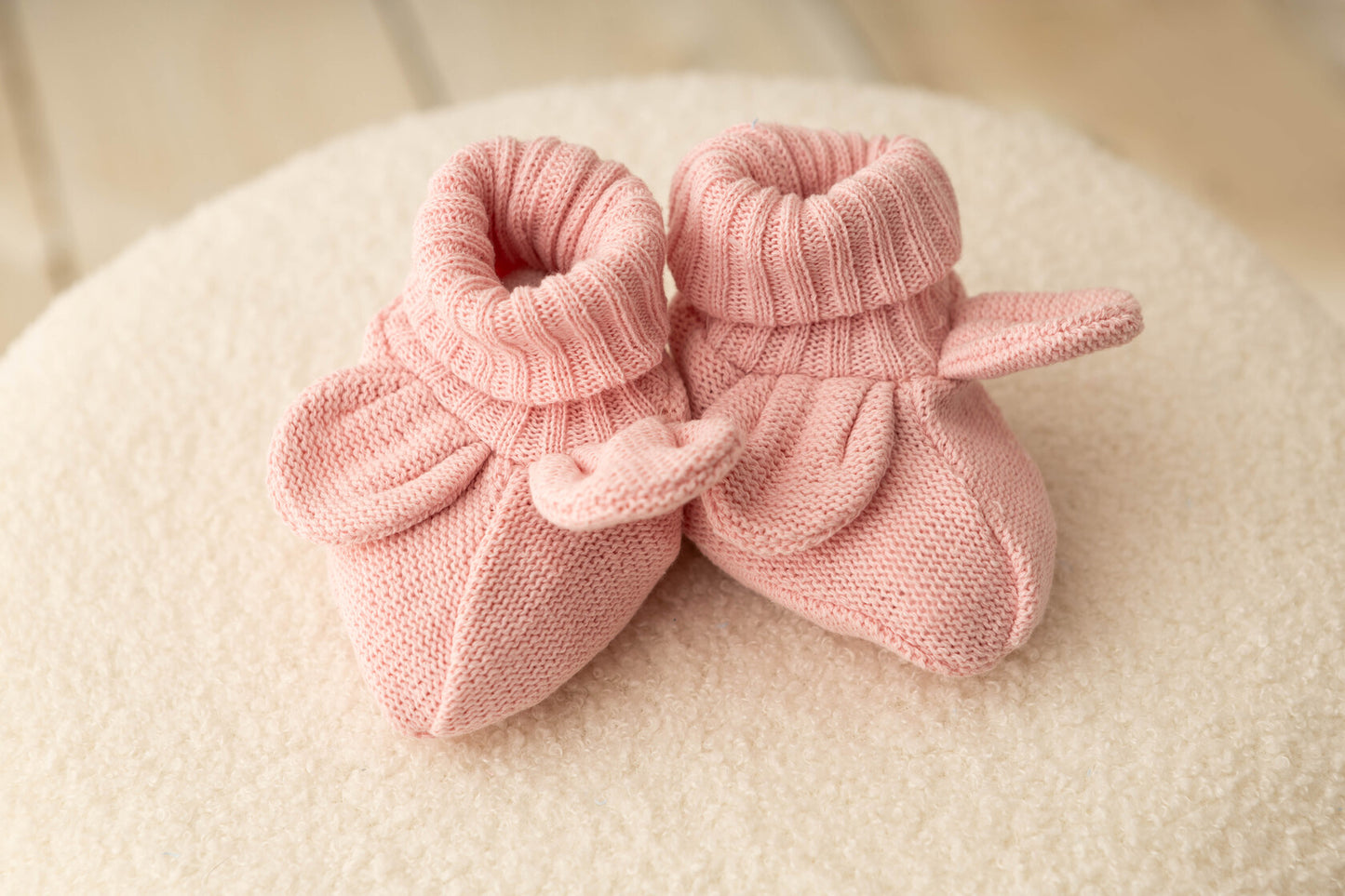 Chaussures Tricotees, Bottines, 0 6 12 Mois, Bebe Garcon Fille, Chaussons Chauds, Naissance Cadeau (Rose)