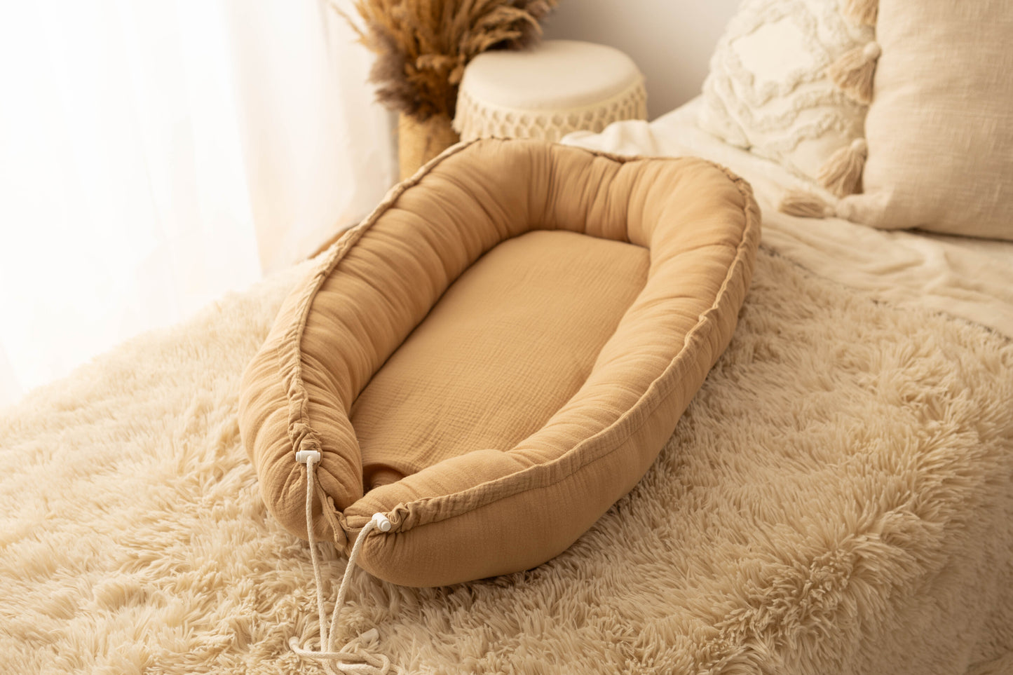 Réducteur Lit Bébé Cocon pour bebe Coton (Cafe late)
