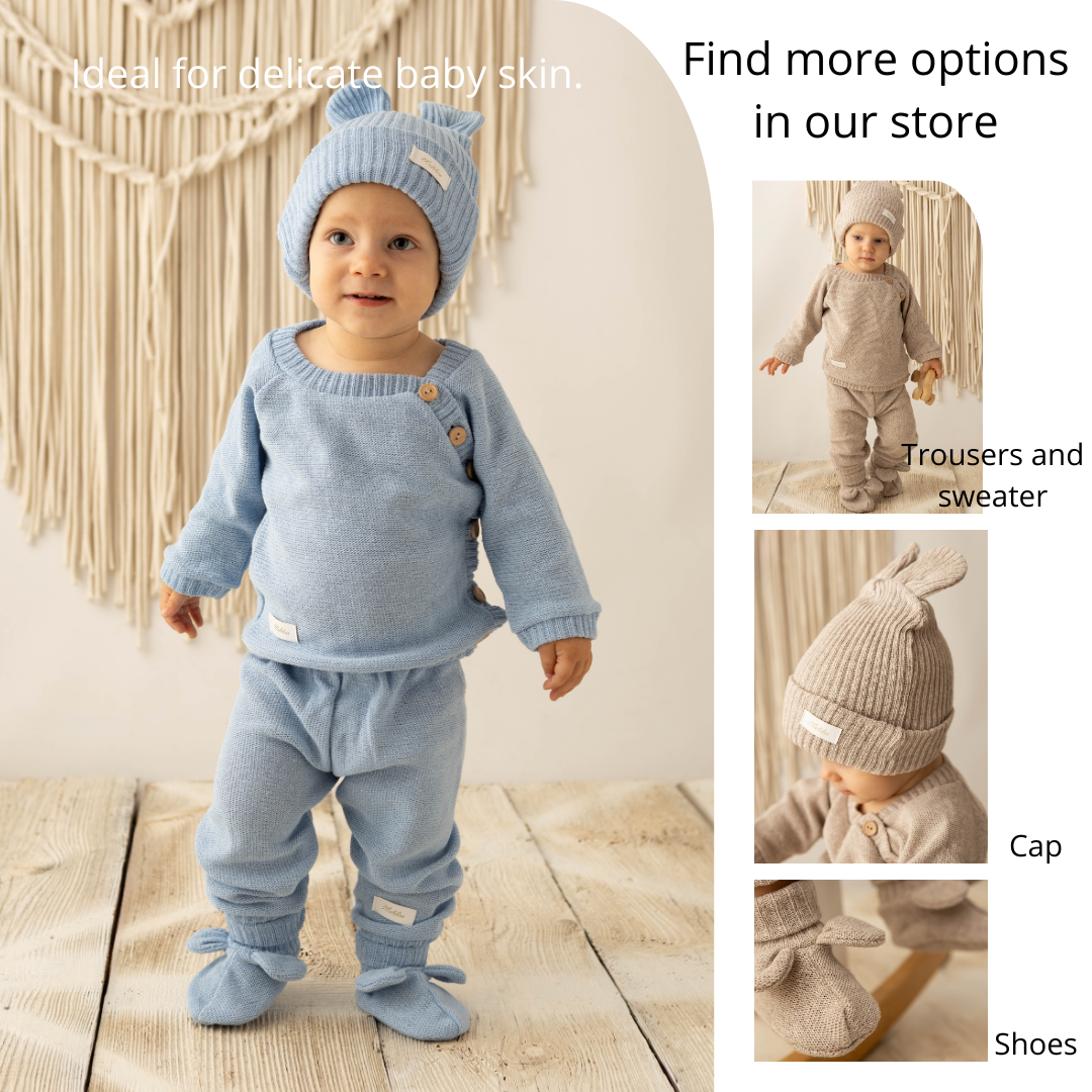 Tricot Beanie, Bonnet,0 6 12 Mois, Coton, Chapeau Chaud,Petit Enfant Chapeau Automne Hiver Printemps, pour Bébé Garçon Fille,bob, Naissance (Rose)