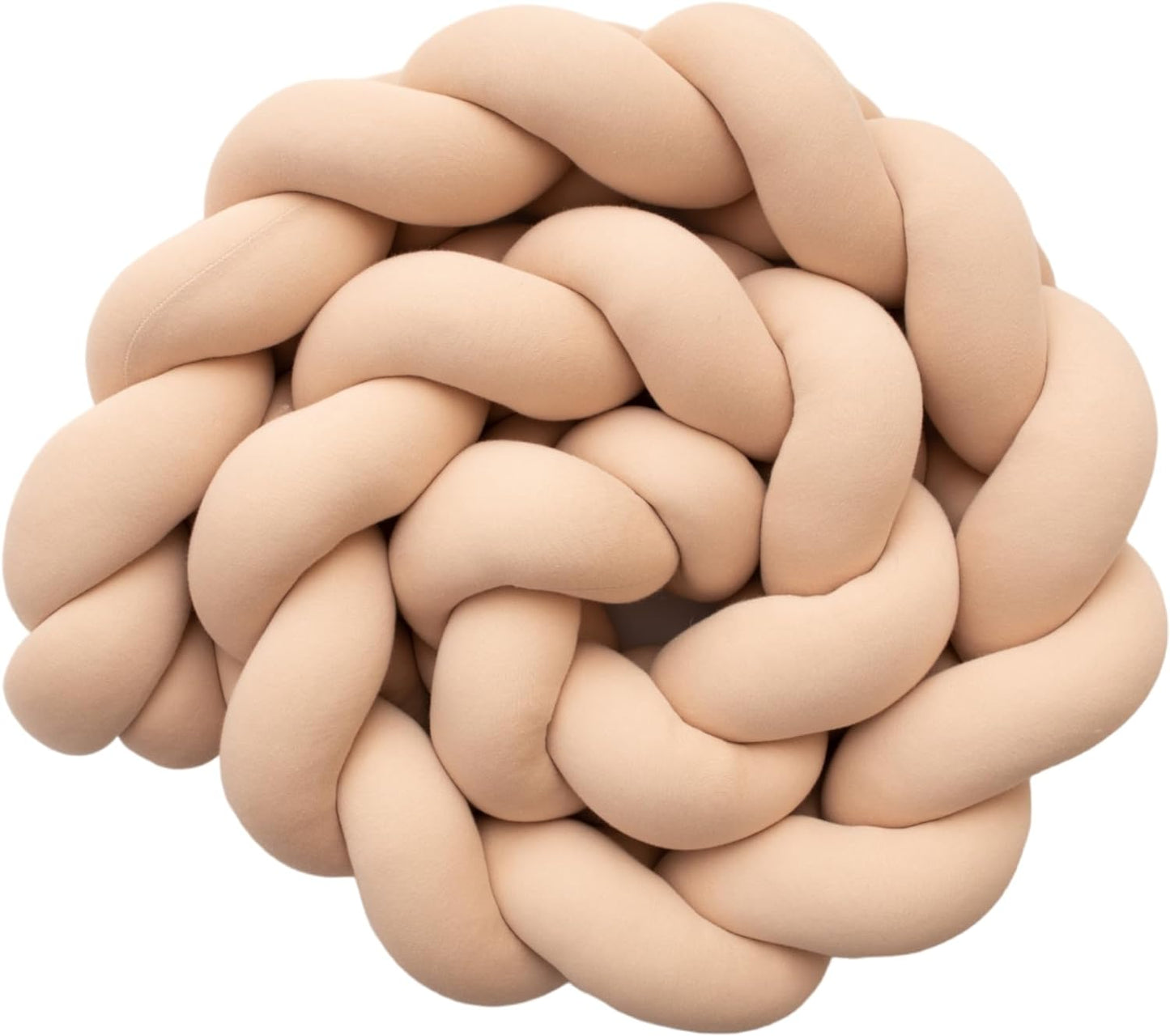 Tresse de lit bébé, tour de lit bebe, deco moleux (Beige)