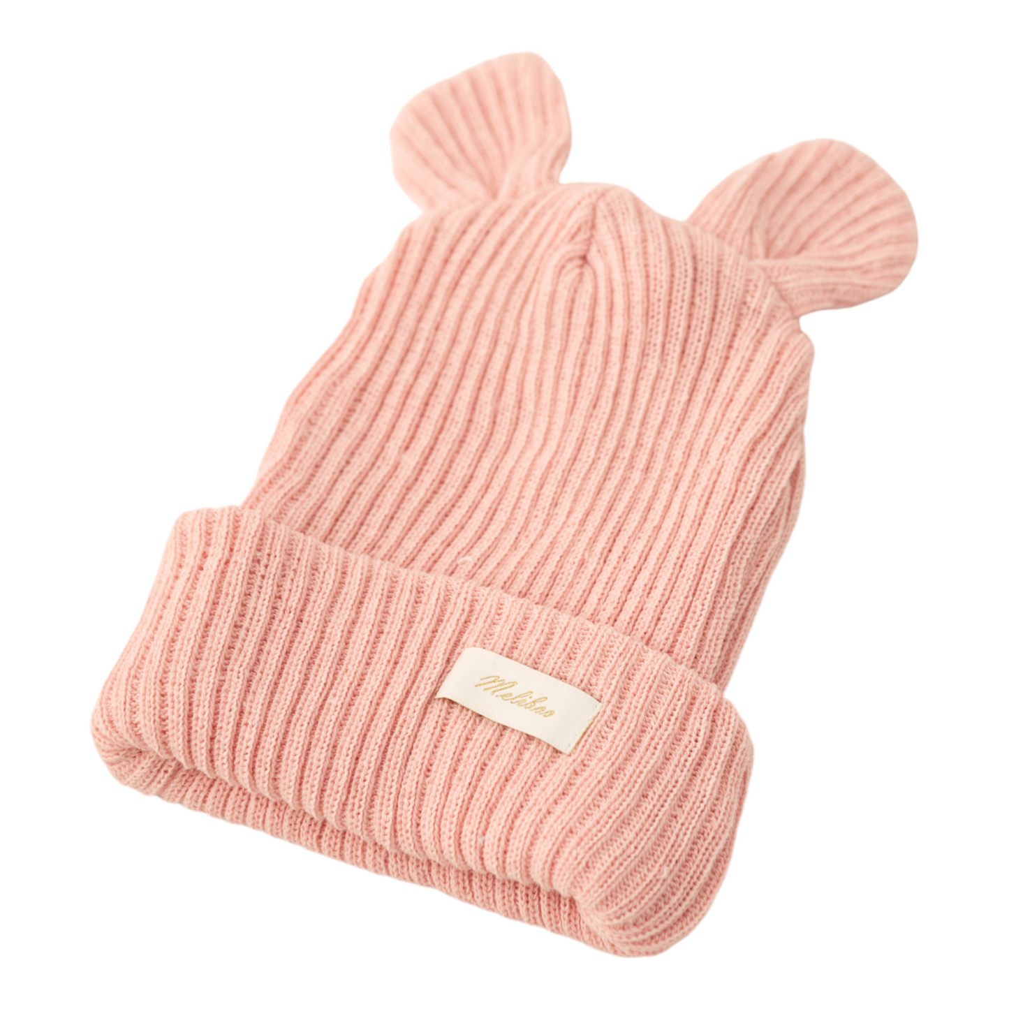 Tricot Beanie, Bonnet,0 6 12 Mois, Coton, Chapeau Chaud,Petit Enfant Chapeau Automne Hiver Printemps, pour Bébé Garçon Fille,bob, Naissance (Rose)