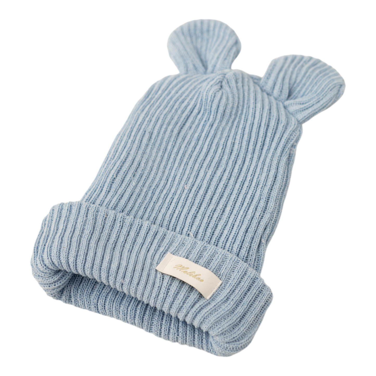 Tricot Beanie, Bonnet,0 6 12 Mois, Coton, Chapeau Chaud,Petit Enfant Chapeau Automne Hiver Printemps, pour Bébé Garçon Fille,bob, Naissance (Bleu)