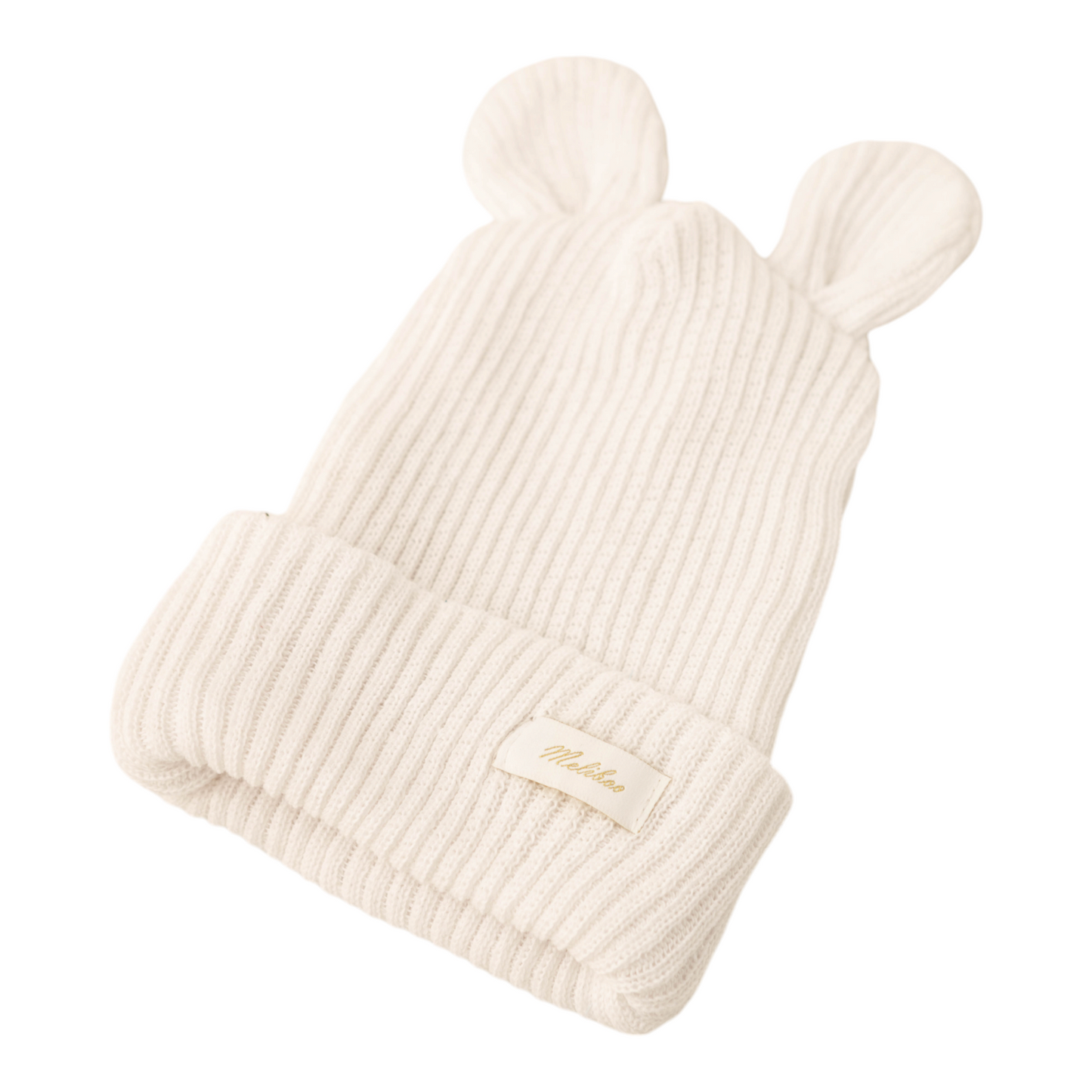 Tricot Beanie, Bonnet,0 6 12 Mois, Coton, Chapeau Chaud,Petit Enfant Chapeau Automne Hiver Printemps, pour Bébé Garçon Fille,bob, Naissance (Ecru)