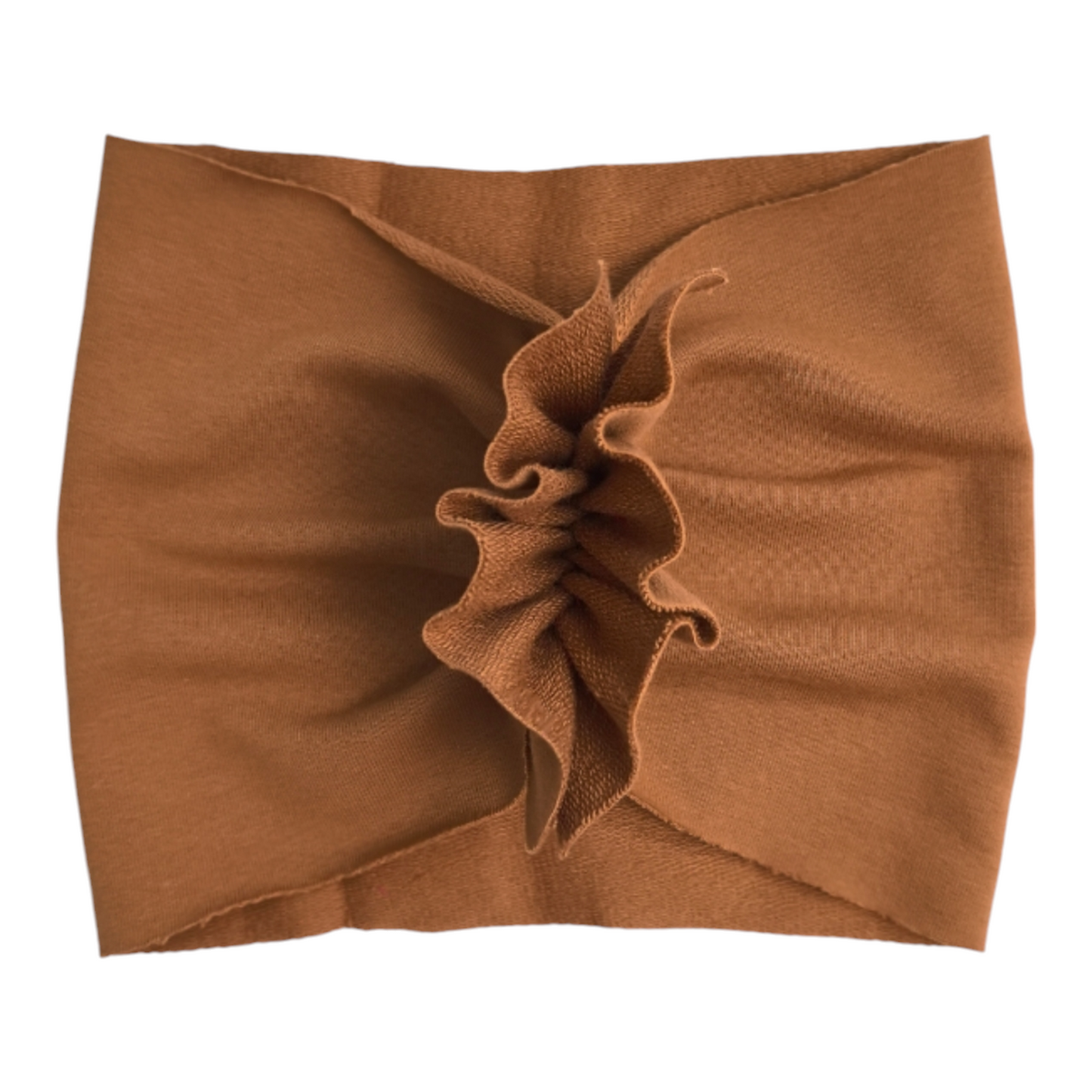 Bandeau Bébé Fille avec Volant – (Camel)
