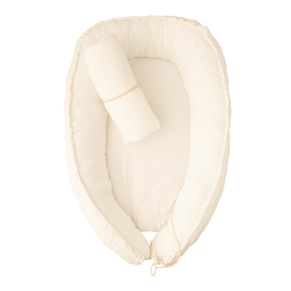 Réducteur Lit Bébé Cocon pour bebe Coton (Écru)
